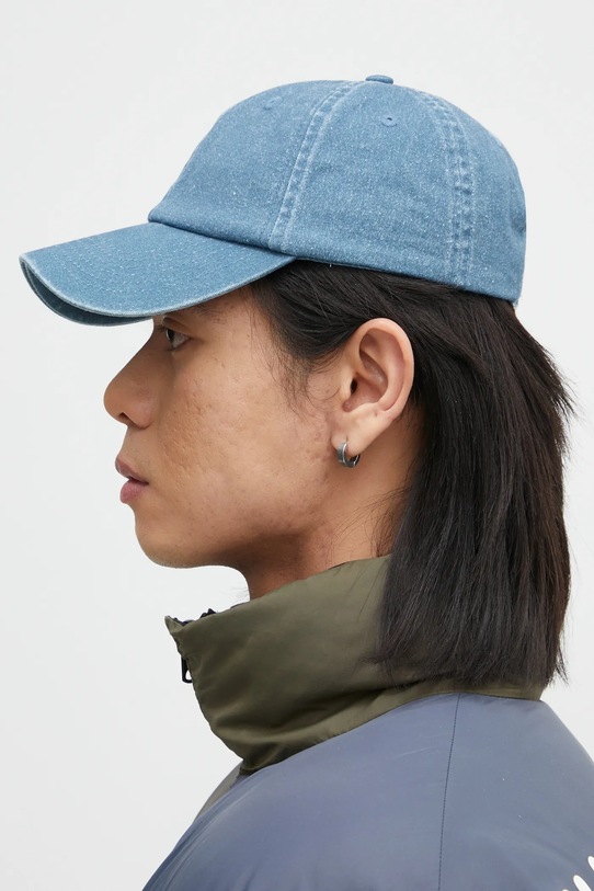 Βαμβακερό καπέλο του μπέιζμπολ Samsoe Samsoe SAMSOE U24100012 μπλε AW24