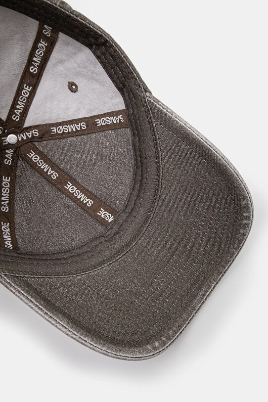 Bavlněná baseballová čepice Samsoe Samsoe SAMSOE zelená U24100012