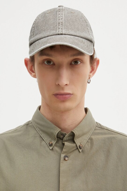 Samsoe Samsoe cotton baseball cap SAMSOE U24100012 green AW24