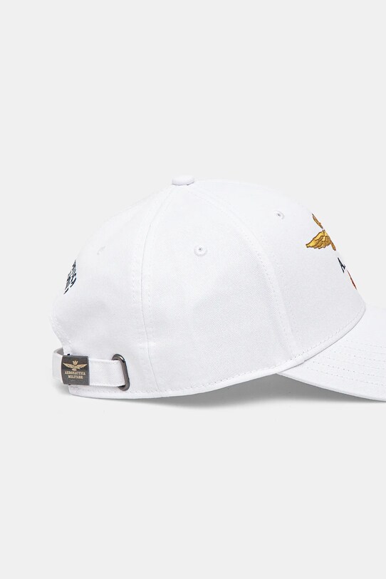 Accessori Aeronautica Militare berretto da baseball in cotone HA1100CT2848 bianco