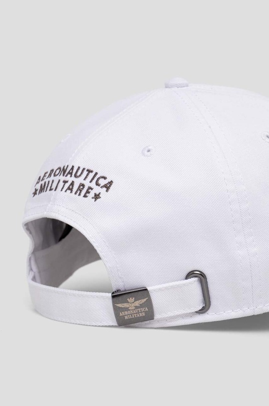 Aeronautica Militare czapka z daszkiem bawełniana HA1100CT2848 biały SS25