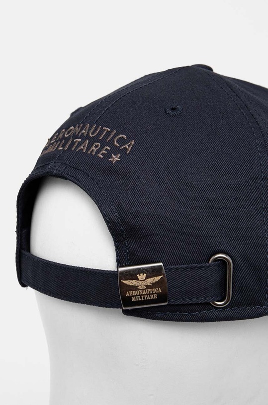 Akcesoria Aeronautica Militare czapka z daszkiem bawełniana HA1100CT2848 granatowy