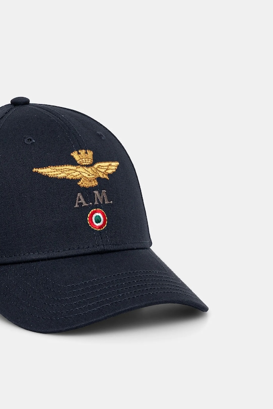 Хлопковая кепка Aeronautica Militare HA1100CT2848 тёмно-синий SS25