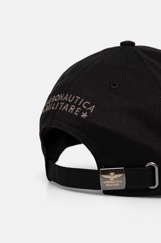 Akcesoria Aeronautica Militare czapka z daszkiem bawełniana HA1100CT2848 czarny