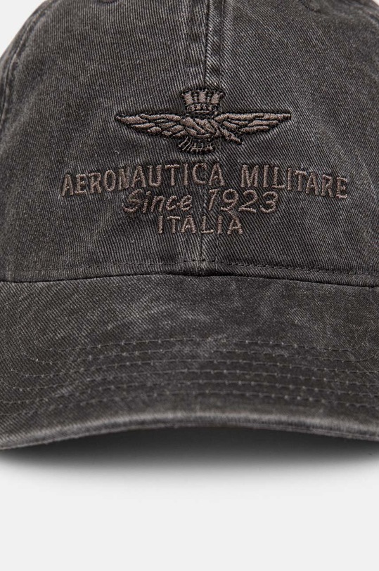 Aeronautica Militare czapka z daszkiem bawełniana HA1102CT2476 szary AW24