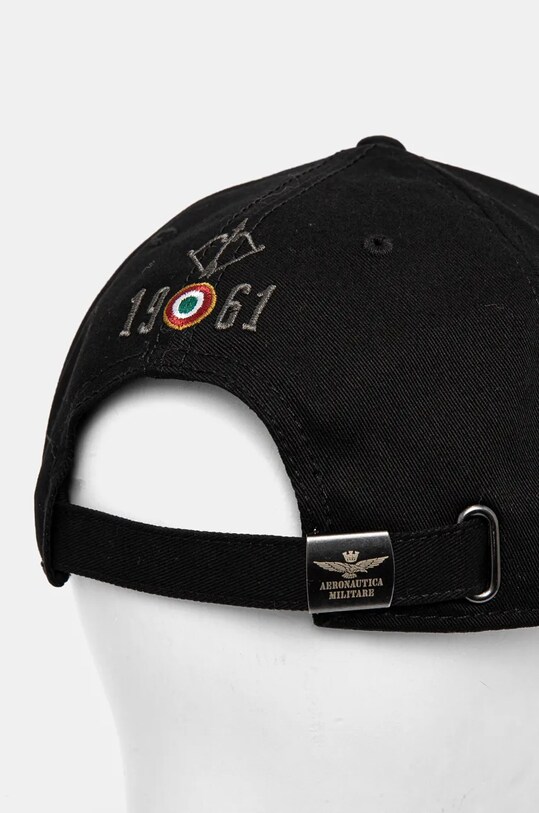 Doplňky Bavlněná baseballová čepice Aeronautica Militare HA1104CT2261 černá