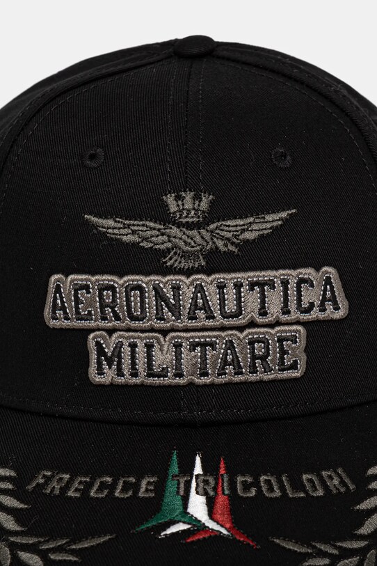 Aeronautica Militare șapcă de baseball din bumbac HA1104CT2261 negru SS25