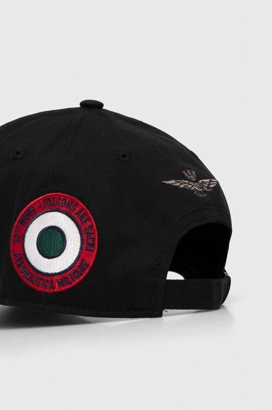 Kiegészítők Aeronautica Militare pamut baseball sapka HA1115CT3049 fekete
