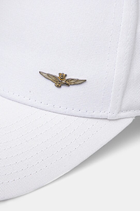 Aeronautica Militare berretto da baseball in cotone HA1122CT2848 bianco SS25