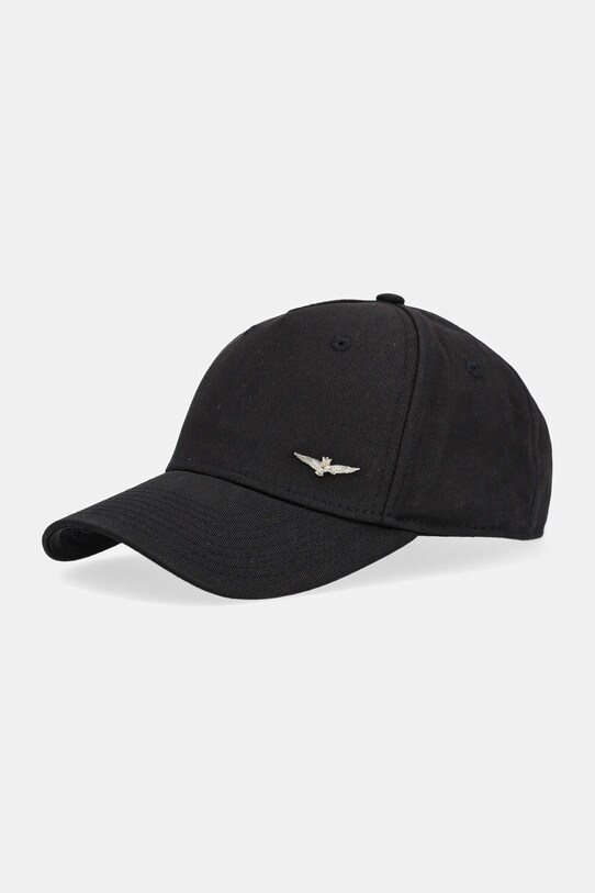 Aeronautica Militare berretto da baseball in cotone nero HA1122CT2848