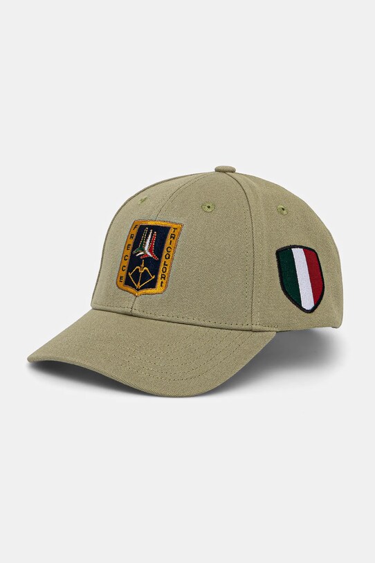 Bavlněná baseballová čepice Aeronautica Militare bavlna zelená HA1150CT3043