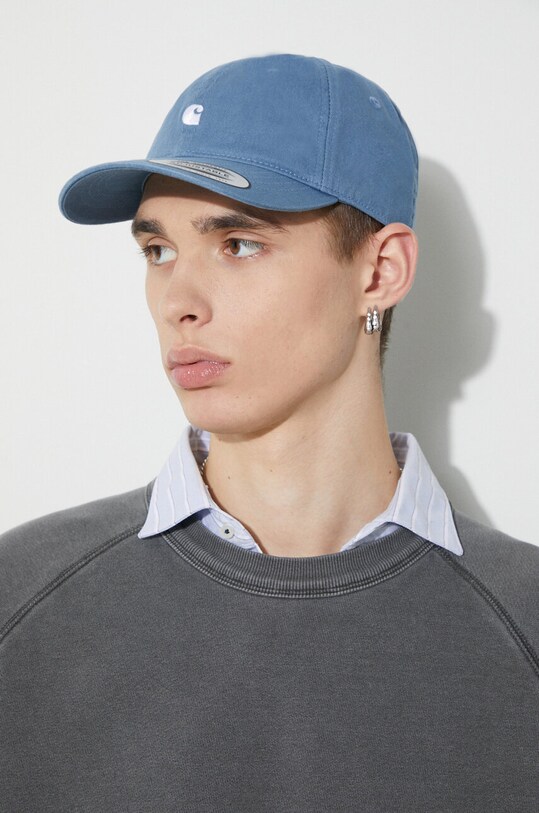 Pamučna kapa sa šiltom Carhartt WIP Madison Logo Cap I023750.20EXX plava