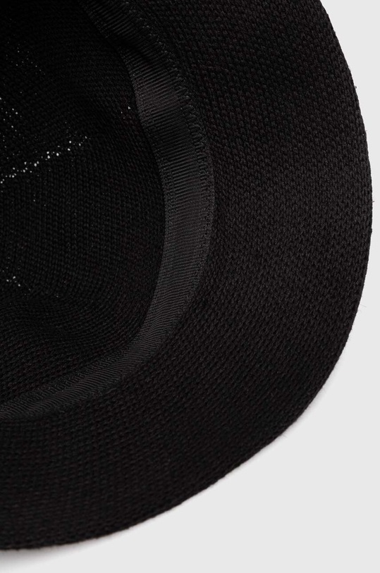 Akcesoria United Colors of Benetton kapelusz z domieszką lnu 6S1SDA00S czarny