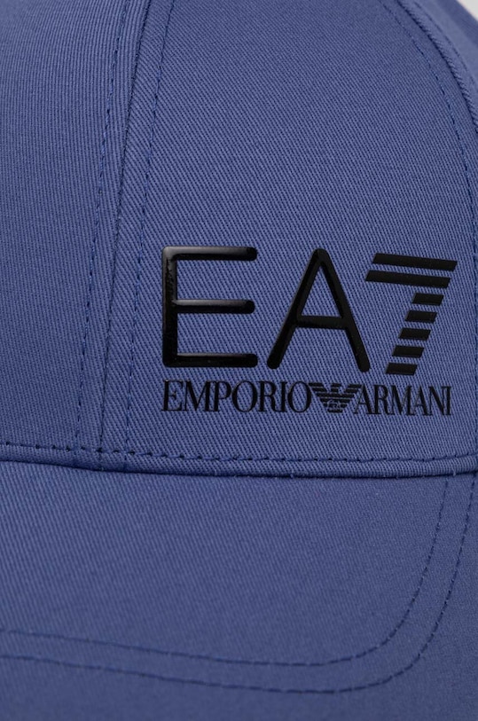 Бавовняна бейсболка EA7 Emporio Armani CC010.247088.70336 блакитний SS24