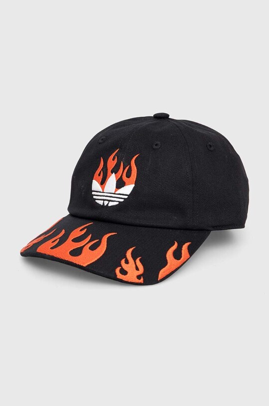 adidas Originals czapka z daszkiem bawełniana aplikacja czarny IR6459