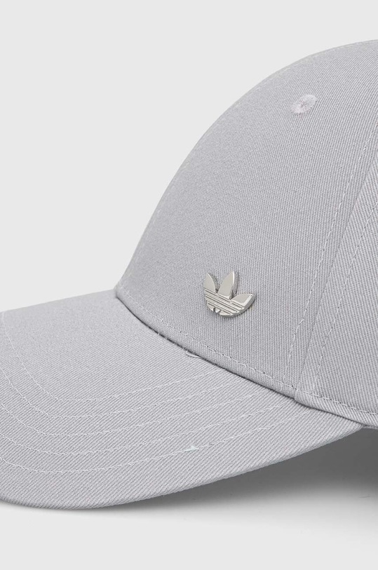 Хлопковая кепка adidas Originals IS2999 серый SS24