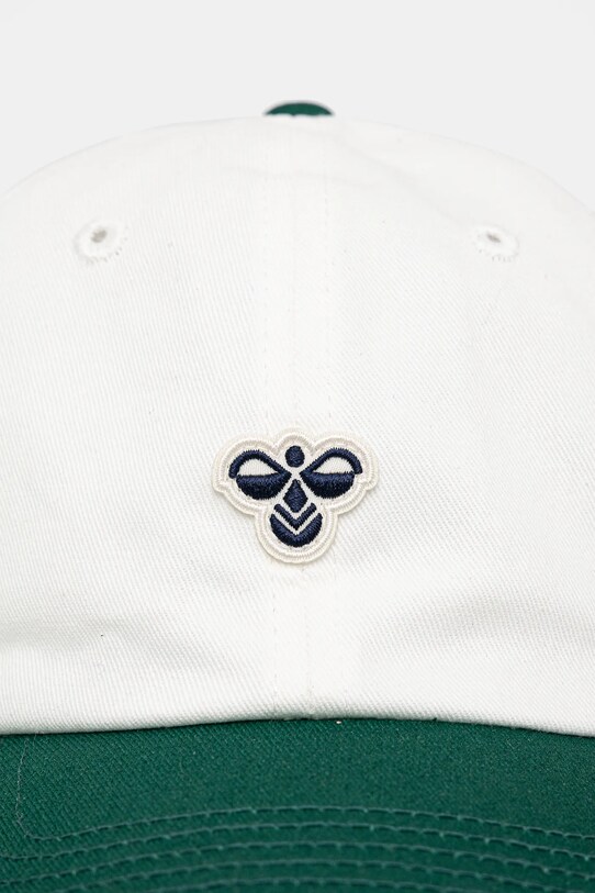 Хлопковая кепка Hummel hmlBASEBALL CAP BEE 225368 бежевый SS25
