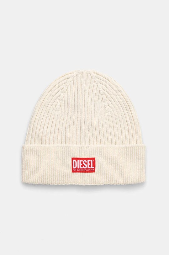 Vlněná čepice Diesel vlna béžová A09504.0DAOB