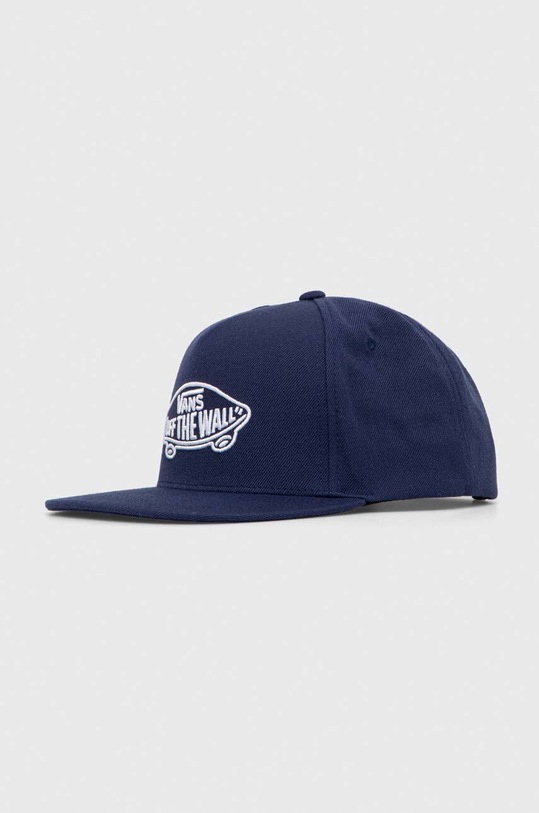 Vans czapka z daszkiem z domieszką wełny z domieszką wełny granatowy VN000EZBLKZ1