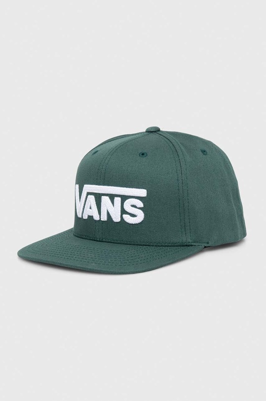 Vans czapka z daszkiem bawełniana aplikacja zielony VN0A36ORBDX1