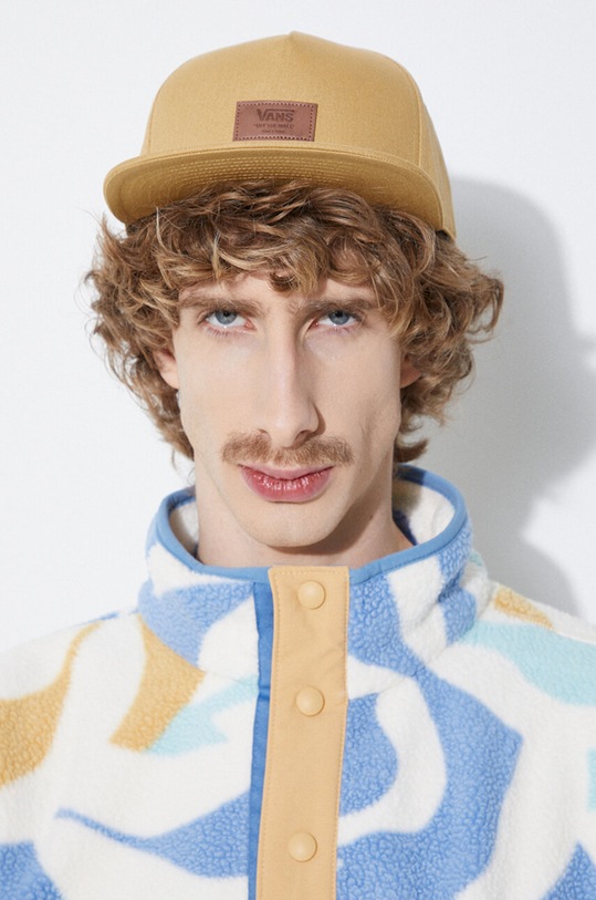 Bavlněná baseballová čepice Vans VN000GKT5QJ1 žlutá