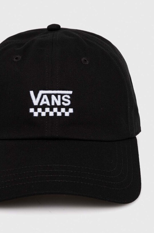 Vans czapka z daszkiem bawełniana VN000HEABLK1 czarny SS24