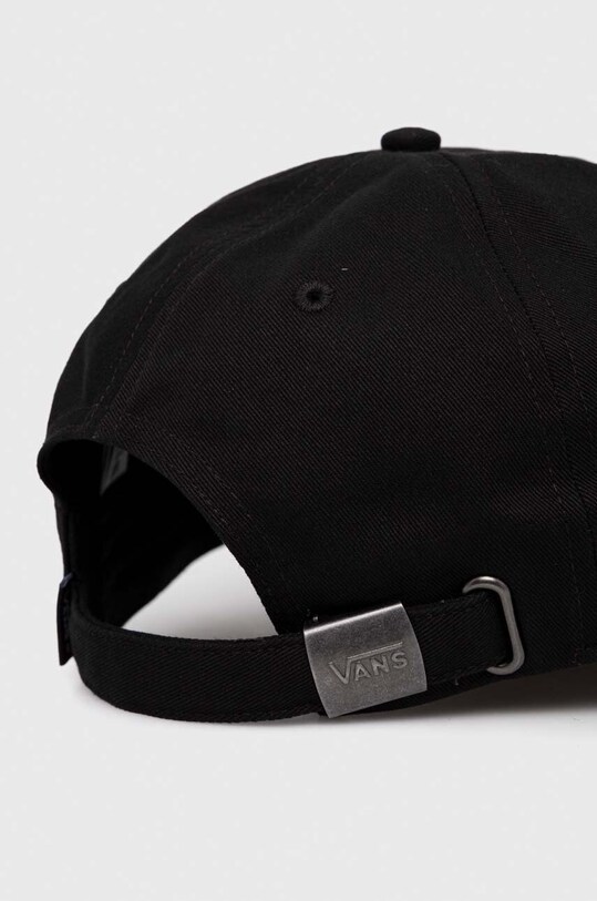 Accesorii Vans șapcă de baseball din bumbac VN000HEABLK1 negru