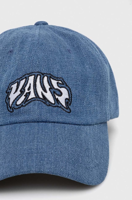 Džínová baseballová čepice Vans VN000GKB7W61 modrá SS24