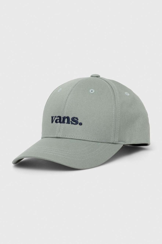 Vans șapcă de baseball din bumbac bumbac verde VN0008P6CJL1