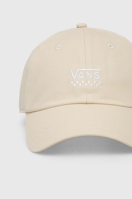 Βαμβακερό καπέλο του μπέιζμπολ Vans VN000HEACR11 μπεζ SS24