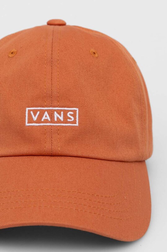 Vans czapka z daszkiem bawełniana VN0A36IUEHC1 pomarańczowy SS24