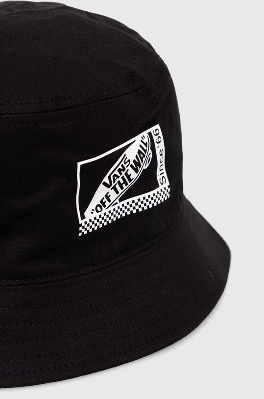 Bavlnený klobúk Vans VN0A4TQB1581 čierna SS24