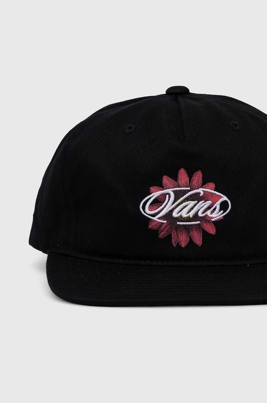 Памучна шапка с козирка Vans VN000GKJBLK1 черен SS24