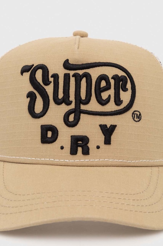 Superdry șapcă de baseball din bumbac Y9011020A.9CK bej SS24