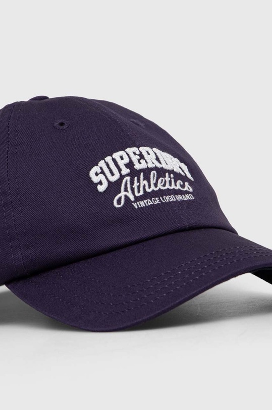 Superdry șapcă de baseball din bumbac W9010175A.ADQ bleumarin SS24