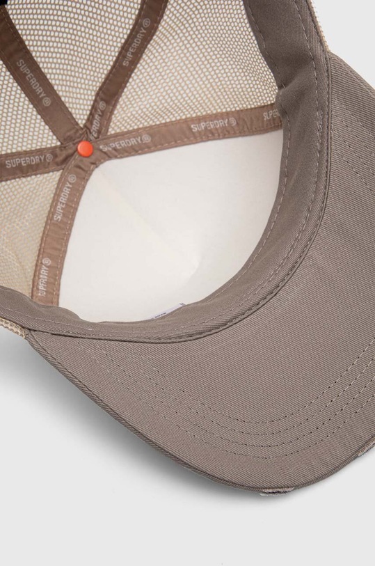Superdry czapka z daszkiem beżowy W9010176A.1PC