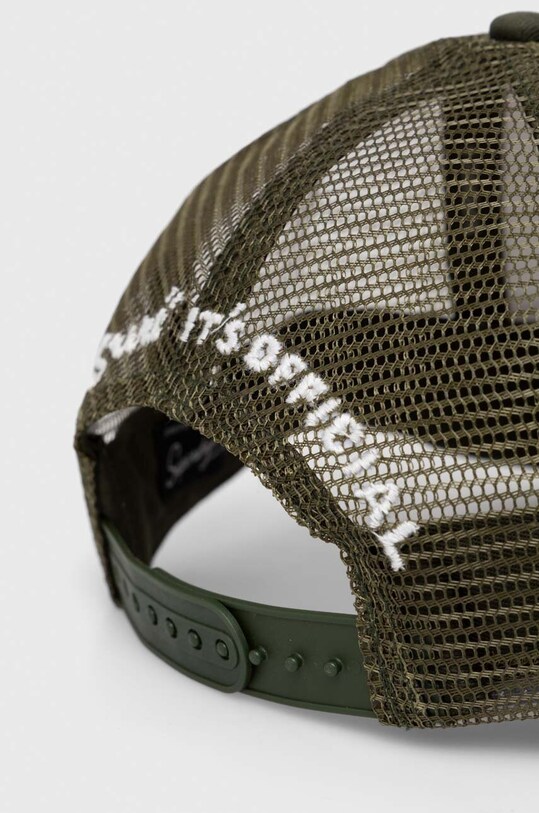 Akcesoria Superdry czapka z daszkiem W9010176A.43E zielony