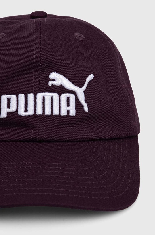 Puma czapka z daszkiem bawełniana 024357 fioletowy AW24