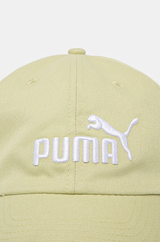 Puma czapka z daszkiem bawełniana 024357 zielony AW24