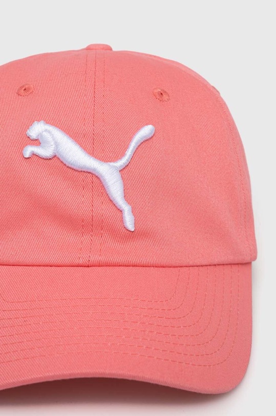 Puma czapka z daszkiem bawełniana 024587 różowy SS24