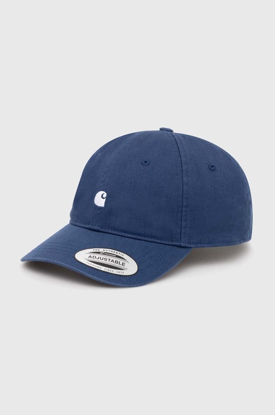 Carhartt WIP cotton baseball cap Madison Logo Cap plain navy I023750.22TXX