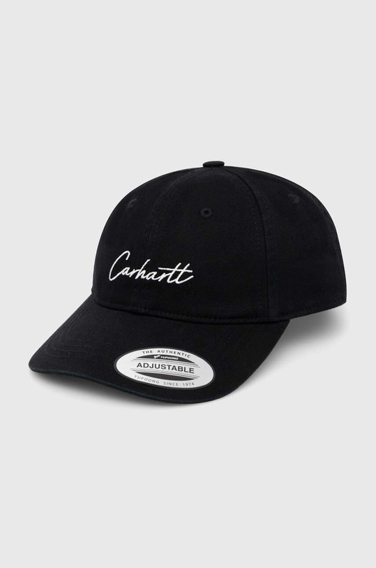Carhartt WIP șapcă de baseball din bumbac Delray Cap bumbac negru I031638.K02XX