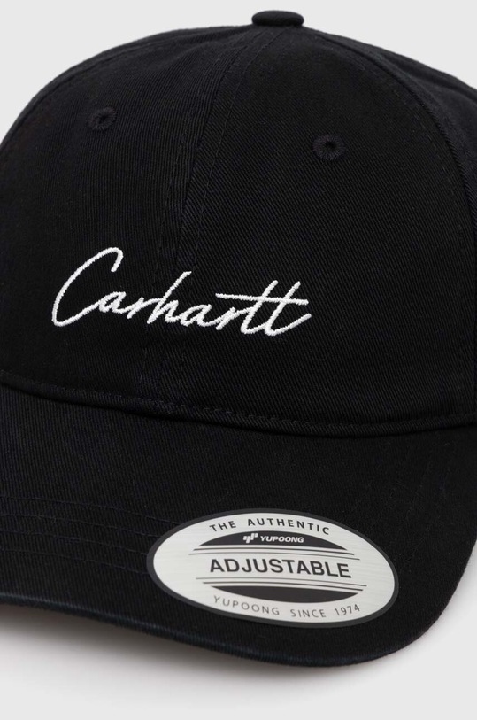 Carhartt WIP șapcă de baseball din bumbac Delray Cap I031638.K02XX negru SS24