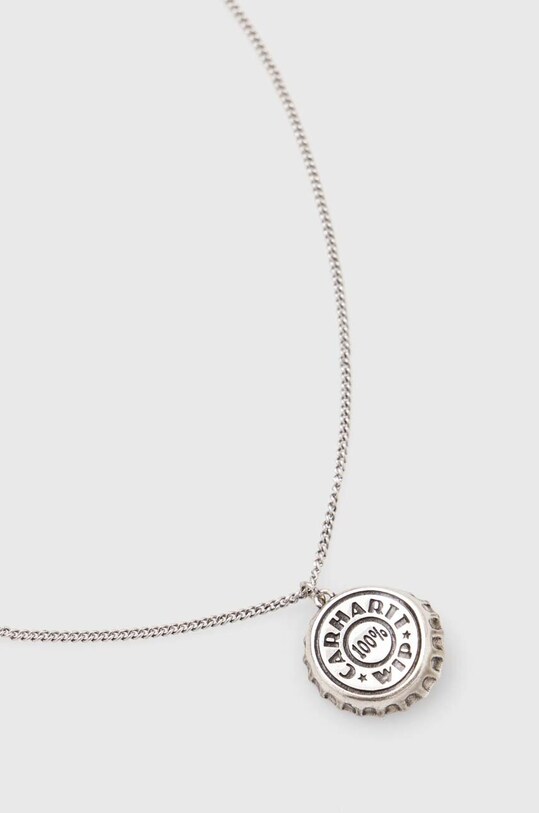Carhartt WIP naszyjnik srebrny Bottle Cap Pendant I033325.95XX srebrny SS24