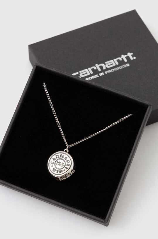 Carhartt WIP naszyjnik srebrny Bottle Cap Pendant srebrny I033325.95XX