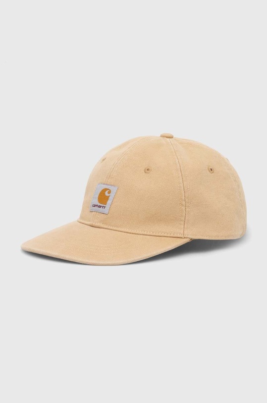 Carhartt WIP cotton baseball cap Icon Cap applique beige I033359.1YHXX
