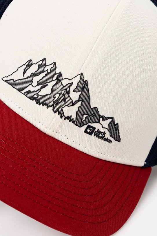 Akcesoria Jack Wolfskin czapka z daszkiem Brand 1911242 biały