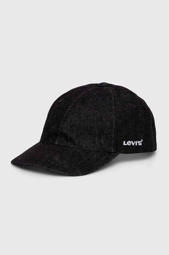 Levi's șapcă de baseball din bumbac bumbac negru D7589.0005