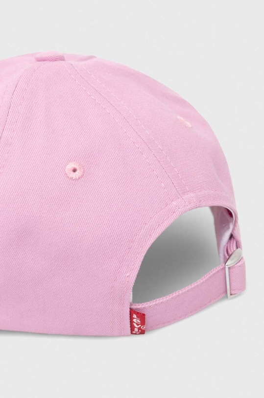 Levi's czapka z daszkiem bawełniana różowy D7712.0005