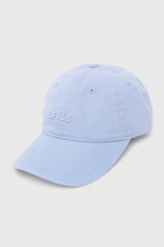 Levi's czapka z daszkiem bawełniana bawełna niebieski D7917.0005